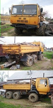 6x6 low ground pressure tired truck