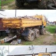 6x6 low ground pressure tired truck