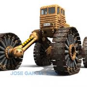 Drawing of offroad vehicle