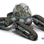 Four tracked all-terrain vehicle of Cutangus