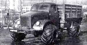 GAZ 51 with hoops tires