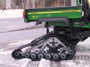 John Deere Gator rear fitted with Tatou tracks