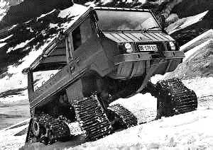 Pinzgauer of Steyr Puch with additional tracks