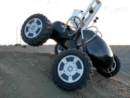 Scarab robot of NASA uphill