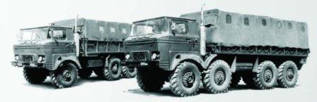 Ural-379 6x6 and Ural-395 8x8, 1972