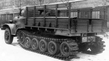 ZIS-153 half-track prototype of 1952.