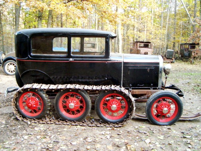 Model A Sedan Snow Vehicle, 1929