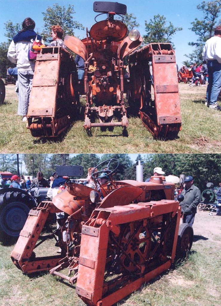 Rotaped tracks on Renault tractor 3