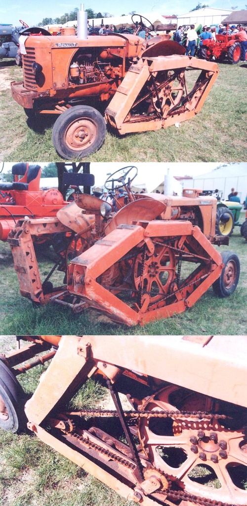 Rotaped tracks on Renault tractor 9