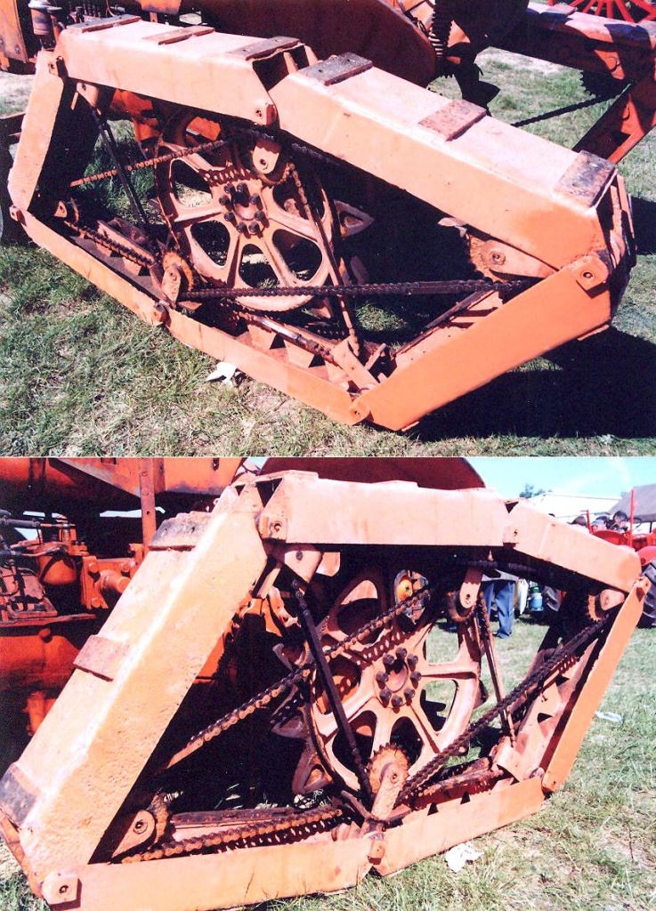 Rotaped tracks on Renault tractor