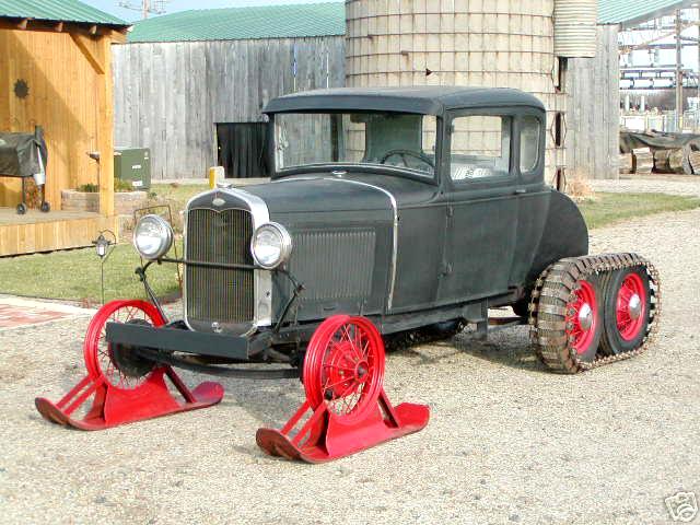 Snow Conversion on Ford Model A, 1931.