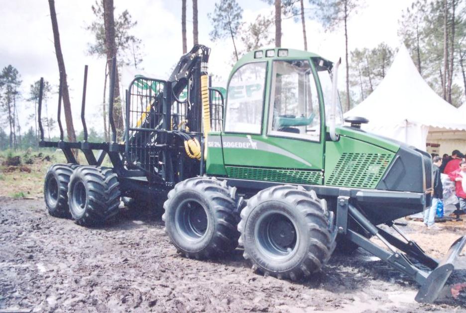 Sogedep SF 24 8x8 forwarder.