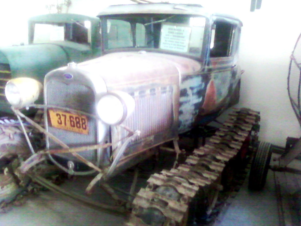 Tracked vehicle at Polston