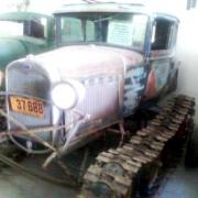 Tracked vehicle at Polston