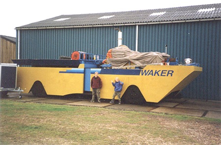 Waker articulated amphibious vehicle