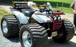 1995 yamaha wolverine pulling atv