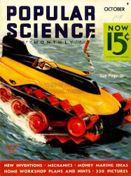 Amphibious vehicle on cover of popuplar science