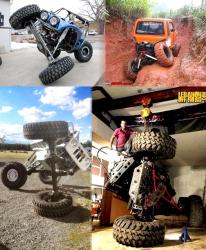 Cross axle suspensions for rock craling