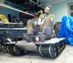 Homemade tracked vehicle