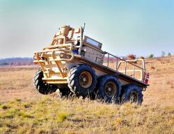 Lockheed martin amas 6x6 and tardec unmanned robot