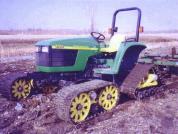 Mattracks Tracks on John-Deere Tractor