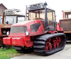 Pneumatic tracks on tractor