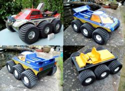 Rodeo i of robbe 6x6 amphibian rc model