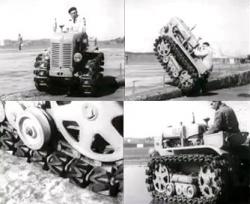 Roller track tractor of c g bonmartini in the 60s