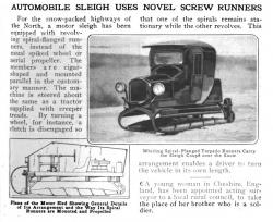 Screw vehicle motor sled 1918