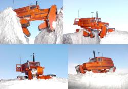 Sno cat on south pole route