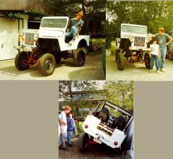 Street and mud jeep cj3 hydropneumatique