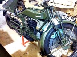 Triumph tracked motorcycle