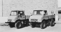 Unimog 421 122 U40 open cab and 421 123 closed cab, 1967