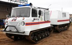 Uzhgur articulated tracked vehicle