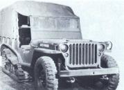 Willys MB-modified-snow-tractor, half-track T28